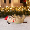 Image of Gemmy Inflatables Christmas Inflatables 3.5' Christmas Playful Belly Rub Puppy by Gemmy Inflatables 118109