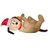 Image of Gemmy Inflatables Christmas Inflatables 3.5' Christmas Playful Belly Rub Puppy by Gemmy Inflatables 3.5' Christmas Dog "I Ate Santa's Cookies" Sign by Gemmy Inflatables