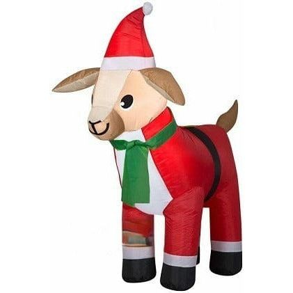 Gemmy Inflatables Christmas Inflatables 3' Goat in a Santa Suit by Gemmy Inflatables 20' Air Blown Inflatable Green Vest Snowman Gemmy Inflatable SKU# Y159