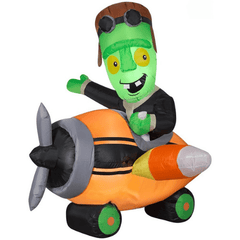 4' Halloween Monster Pilot In Airplane SKU:  224496