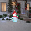 Image of Gemmy Inflatables Christmas Inflatables 4' Kaleidoscope Snowman w/ Snow Hat by Gemmy Inflatables 880286