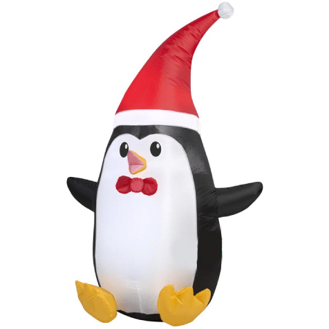 Gemmy Inflatables Christmas Inflatables 4' Penguin w/ Santa hat by Gemmy Inflatable 39032 4' Penguin w/ Santa hat by Gemmy Inflatable SKU# 39032