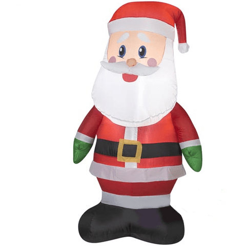 Gemmy Inflatables Christmas Inflatables 4' Santa Claus Wearing Green Mittens by Gemmy Inflatables 086786367896 670209 - 36789 L 4' Santa Claus Wearing Green Mittens by Gemmy Inflatables SKU# 670209 - 36789 L