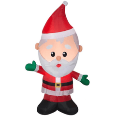 Gemmy Inflatables Christmas Inflatables 4' Santa Waving Right Hand by Gemmy Inflatables 086786876442 114845-1292359 4' Santa Waving Right Hand by Gemmy Inflatables SKU# 114845-1292359