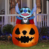 Image of Gemmy Inflatables Christmas Inflatables 5' Animated Rising Vampire Stitch in Pumpkin by Gemmy Inflatables 550843