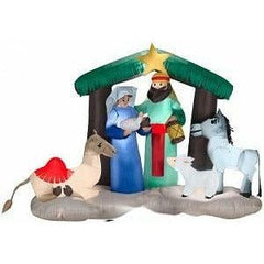 Gemmy Inflatables Christmas Inflatables 6.5' Nativity Scene w/ Camel, Donkey, And Sheep by Gemmy Inflatables 781880241898 87876