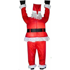 Gemmy Inflatables Christmas Inflatables 6.5' Santa Hanging From Gutter by Gemmy Inflatables 781880241881 83662