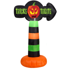 Gemmy Inflatables Halloween Inflatables 3 1/2' Halloween Tricks and Treats Sign by Gemmy Inflatables 71686 3 1/2' Halloween Tricks and Treats Sign by Gemmy Inflatables SKU# 71686