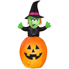 Gemmy Inflatables Halloween Inflatables 5 1/2' Witch in Pumpkin by Gemmy Inflatable 70995