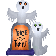 Gemmy Inflatables Halloween Inflatables 7' Ghosts On  "Trick or Treat " Tombstone Scene by Gemmy Inflatables 222433 7' Ghosts On  "Trick or Treat " Tombstone Scene by Gemmy Inflatables SKU# 222433