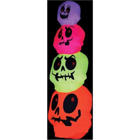 8' Halloween NEON Pumpkin Stack SKU: 64639