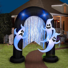 9' Lightshow Short Circuit Ghost Archway by Gemmy Inflatables