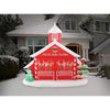 Image of Gemmy Inflatables Inflatable Party Decorations 10' Christmas Santa's North Pole Stables with Reindeer Scene by Gemmy Inflatables 781880274452 GTC00833-10 6' Christmas Mixed Media Beach Snowman Hat Pail by Gemmy Inflatables