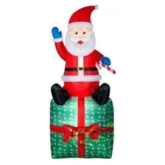 Gemmy Inflatables Inflatable Party Decorations 10' Santa Claus on Christmas Present by Gemmy Inflatables 110513