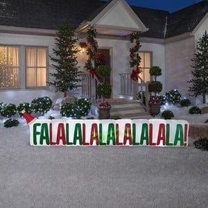 Gemmy Inflatables Inflatable Party Decorations 11.5' Gemmy Airblown Christmas FaLaLa Sign by Gemmy Inflatables 113986