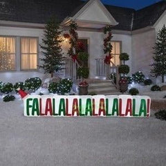 11.5' Gemmy Airblown Christmas FaLaLa Sign by Gemmy Inflatables