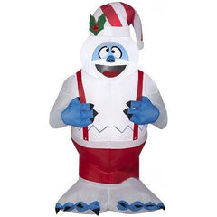 Gemmy Inflatables Inflatable Party Decorations 3 1/2' Bumble In Suspenders & Stripped Hat by Gemmy Inflatables 781880241195 117678