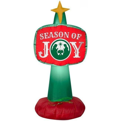 Gemmy Inflatables Inflatable Party Decorations 3 1/2' Christmas Season of Joy Sign by Gemmy Inflatables 117291