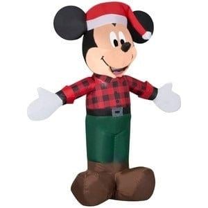 Gemmy Inflatables Inflatable Party Decorations 3 1/2' Christmas Woodland Mickey Mouse by Gemmy Inflatables 114314