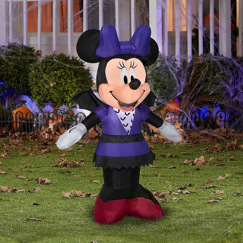 Gemmy Inflatables Inflatable Party Decorations 3 1/2' Disney Minnie Mouse In Bat Costume by Gemmy Inflatables 781880239284 224993
