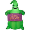 Image of Gemmy Inflatables Inflatable Party Decorations 3 1/2' Halloween Nightmare Before Christmas Oogie Boogie Holding Banner by Gemmy Inflatables 781880239079 227460 - 3639374 3 1/2' Halloween Nightmare Christmas Oogie Boogie Banner Gemmy