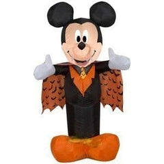 Gemmy Inflatables Inflatable Party Decorations 3 1/2' MICKEY Mouse In Orange Vampire Costume by Gemmy Inflatables 228584 - 228544