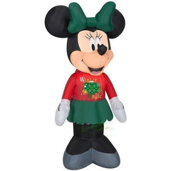 Gemmy Inflatables Inflatable Party Decorations 3 1/2' Minnie Mouse in Christmas Hoodie by Gemmy Inflatables 3 1/2' Disney Christmas Minnie Mouse Toy Soldier by Gemmy Inflatables