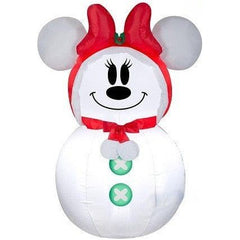 Gemmy Inflatables Inflatable Party Decorations 3 1/2' Minnie Mouse Snowman w/ Red Bow by Gemmy Inflatables 781880241218 117566