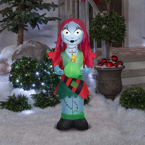 Gemmy Inflatables Inflatable Party Decorations 3 1/2' Nightmare Before Christmas Sally w/ Christmas Ornament by Gemmy Inflatables 116006