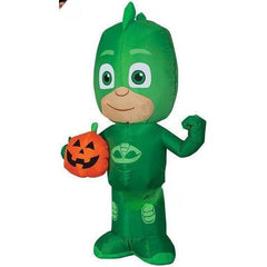 Gemmy Inflatables Inflatable Party Decorations 3 1/2' PJ Masks GEKKO Holding Pumpkin by Gemmy Inflatables 781880239581 221030 3 1/2' PJ Masks GEKKO Holding Pumpkin by Gemmy Inflatables SKU# 221030