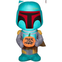 Gemmy Inflatables Inflatable Party Decorations 3.5' Airown Star Wars Boba Fett w/ Pumpkin by Gemmy Inflatables 228435