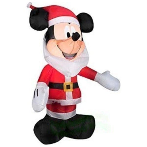 Gemmy Inflatables Inflatable Party Decorations 3.5' Christmas Mickey Mouse With Santa Beard by Gemmy Inflatables 781880206590 35474 - 848049L