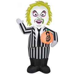 Gemmy Inflatables Inflatable Party Decorations 3.5' Stylized Beetlejuice Inflatable by Gemmy Inflatables 221902 3' Beetlejuice Sandworm by Gemmy Inflatables SKU# 221903