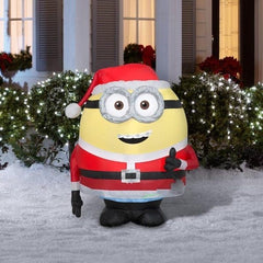 3' Christmas Despicable Me Minion Otto Dressed As Santa by Gemmy Inflatables