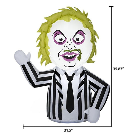 Gemmy Inflatables Inflatable Party Decorations 3' Halloween Car Buddy Beetlejuice by Gemmy Inflatables 781880238997 222563