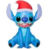 Image of Gemmy Inflatables Inflatable Party Decorations 3' Inflatable Stitch Wearing Santa Hat by Gemmy Inflatables 118627