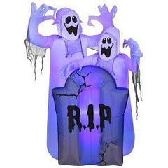 Gemmy Inflatables Inflatable Party Decorations 4 1/2' Halloween Short Circuit Ghosts w/ Tombstones Scene by Gemmy Inflatables 781880267379 224085 4 1/2' Halloween Short Circuit Ghost Tombstone Scene Gemmy Inflatables