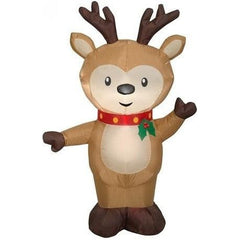 Gemmy Inflatables Inflatable Party Decorations 4' Christmas Reindeer by Gemmy Inflatables 119345