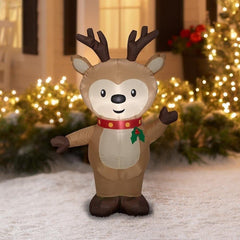 4' Christmas Reindeer by Gemmy Inflatables