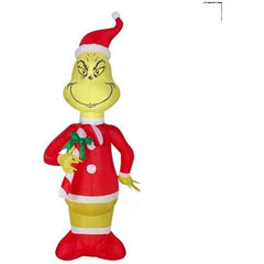 Gemmy Inflatables Inflatable Party Decorations 4' Dr. Seuss' Grinch w/ Candy Cane by Gemmy Inflatables 781880212126 36181