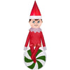 Image of Gemmy Inflatables Inflatable Party Decorations 4' Elf on the Shelf on Peppermint by Gemmy Inflatables