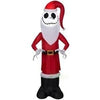 Image of Gemmy Inflatables Inflatable Party Decorations 4' Jack Skellington in Santa Outfit by Gemmy Inflatables 117679