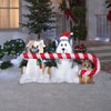 Image of Gemmy Inflatables Inflatable Party Decorations 5 1/2' Christmas Puppies Sharing Candy Cane by Gemmy Inflatables 115876