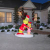 Image of Gemmy Inflatables Inflatable Party Decorations 5 1/2'Dr. Seuss Grinch Passing out Candy Canes to Cindy Lou Whor by Gemmy Inflatables 881347 5 1/2' Dr. Seuss Passing out Candy Cindy Lou Whor Gemmy Inflatables