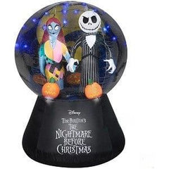 Gemmy Inflatables Inflatable Party Decorations 5 1/2' Nightmare Before Christmas Jack and Sally Halloween Globe by Gemmy Inflatables 781880239017 224300 5 1/2' NightmareChristmas Jack Sally Halloween Globe Gemmy Inflatables