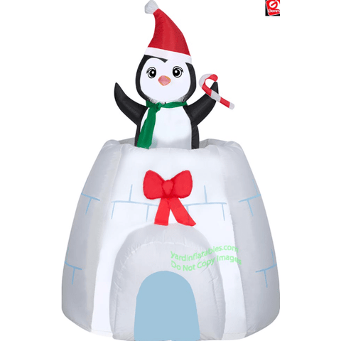 Gemmy Inflatables Inflatable Party Decorations 5' Animated Christmas Penguin Pop Up Igloo by Gemmy Inflatables 118335 5' Animated Christmas Penguin Pop Up Igloo SKU# 118335