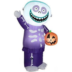 Gemmy Inflatables Inflatable Party Decorations 5' Halloween Nightmare Before Christmas BARREL Holding A Pumpkin by Gemmy Inflatables 781880238966 227764 5' Halloween Nightmare Before Christmas BARREL Pumpkin Gemmy