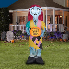 5' Halloween Nightmare Before Christmas Sally Holding Deadly Nightshade Pumpkin by Gemmy Inflatables