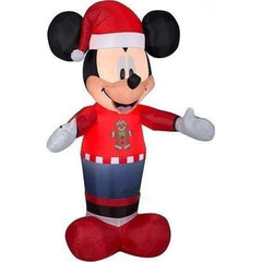 Gemmy Inflatables Inflatable Party Decorations 5' Mickey Mouse in Gingerbread Sweater by Gemmy Inflatables 117723