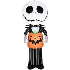 Gemmy Inflatables Inflatable Party Decorations 5' Nightmare Before Christmas Jack Skellington Holding Jack o' Lantern by Gemmy Inflatables 781880239031 227122 5' Nightmare Christmas Jack Skellington Holding Jack o' Lantern Gemmy